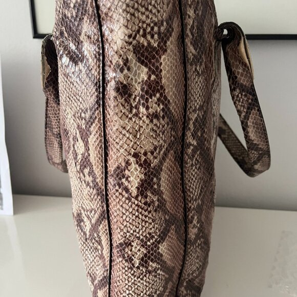 BCBG - ANIMAL PRINT TOTE IN PURE LEATHER - TRENDY AND ELEGANT - Picture 3 of 5